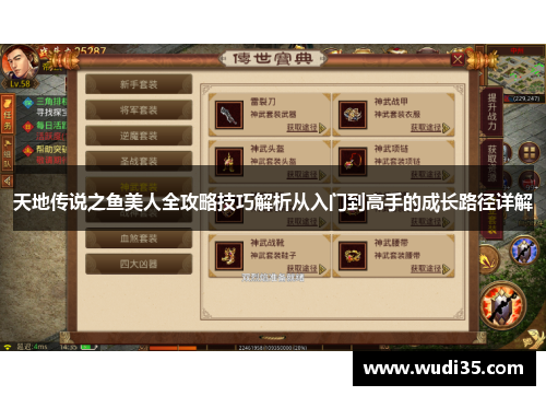 天地传说之鱼美人全攻略技巧解析从入门到高手的成长路径详解