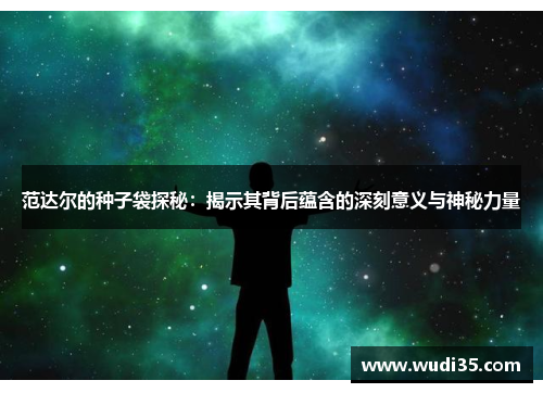 范达尔的种子袋探秘：揭示其背后蕴含的深刻意义与神秘力量