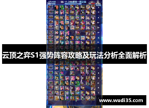 云顶之弈S1强势阵容攻略及玩法分析全面解析