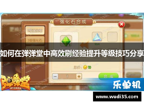 如何在弹弹堂中高效刷经验提升等级技巧分享